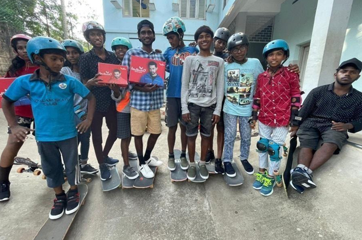 Walkaroo Group gives a push to underprivileged community by donating shoes for skating to young kids