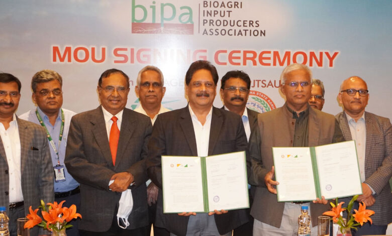 BIPA inks two MoUs one with MANAGE and the other with PJTSAU