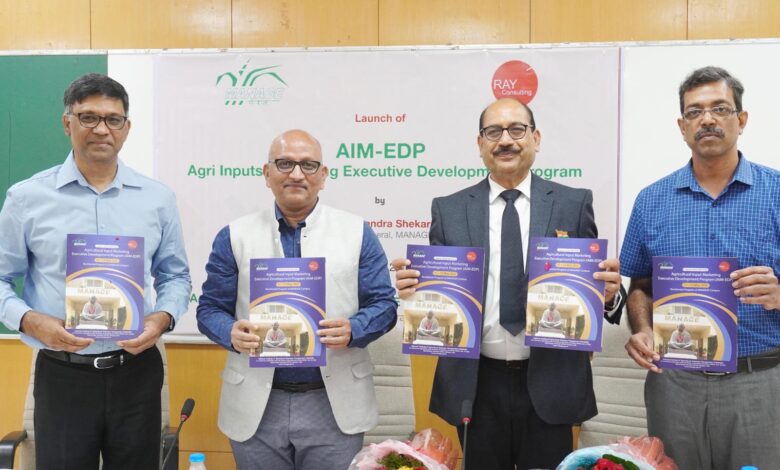 MANAGE and Ray Consulting join hands signed MoU  to organise a 3day Residential AIM-EDP a first of its kind program in the Agri Input Industry with the best faculty from May 11 2022